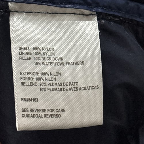 Calvin Klein Packable Premium Down Puffer Jacket Women XXL Blue Hood Long - Picture 6 of 6