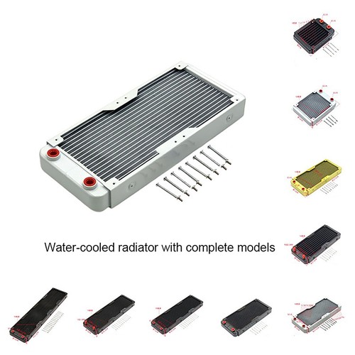 PC Water Cooling Radiator Aluminum For CPU GPU RAM Heatsink Exchanger Fan Cooler - Afbeelding 5 van 36
