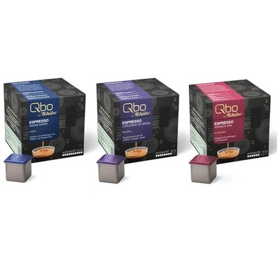 Tchibo Qbo Espresso Premium Kaffeekapseln, 81 Stück, 3x27 Kapseln in Würfelform