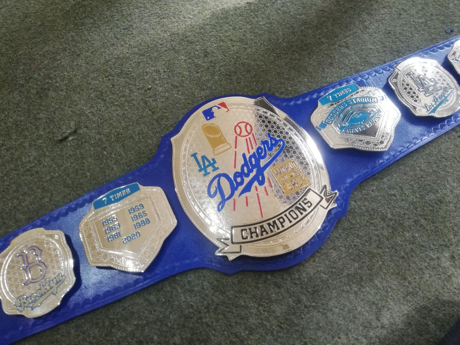 LA Dodgers Custom MLB Championship Title Belt