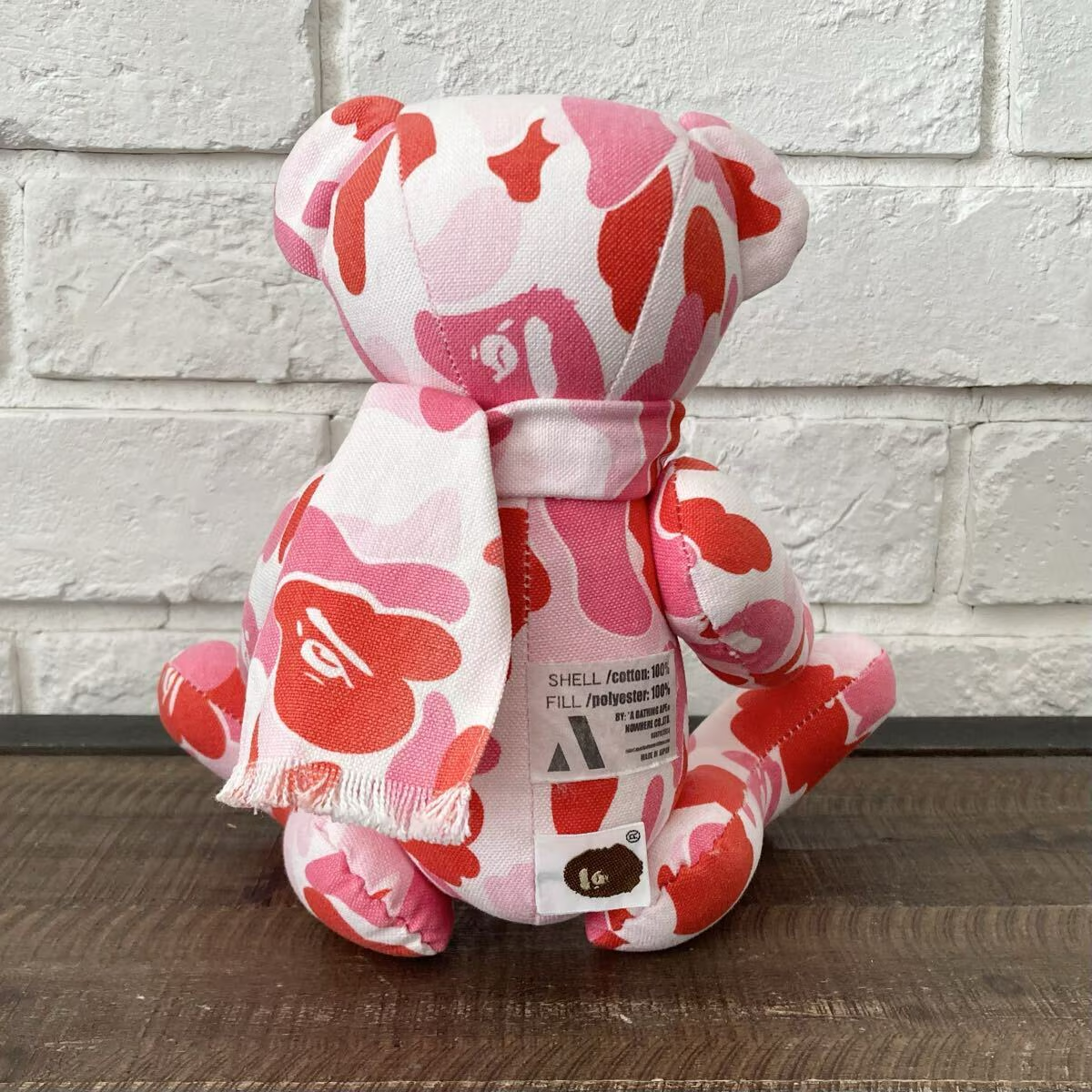 BAPE ABC CAMO PINK Teddy Bear Plush Doll a bathing ape NIGO | eBay
