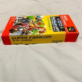 Masterpiece Super Mario Kart Shvc-Mk Famicom Box With Instructions SNES JPN Vint
