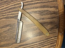 Vintage Antique Straight Razor Very Nice Can Not Read The Name Unusual Razor