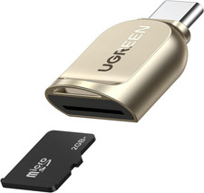USB C Micro SD Card Reader, Type C to Micro SD Card Adapter with Zinc Alloy Exte