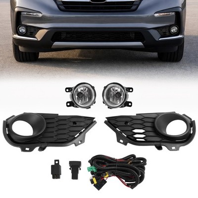 For Honda Pilot 2019-2022 Bumper Fog Light Lamp+Switch+Wire W/Bulb LH & RH Side