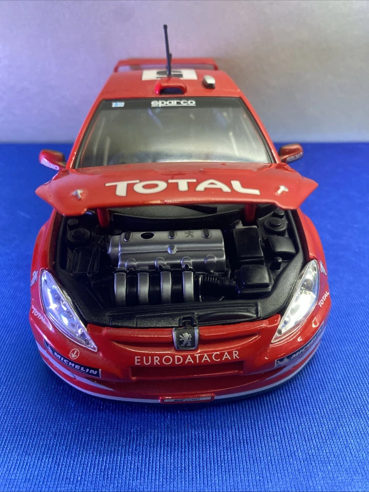 COCHE LOVELY HOT WHEELS 1:18 PEUGEOT 307 WRC RALLYE MONTE-CARLO 2004 MAISTO - Immagine 3 di 4