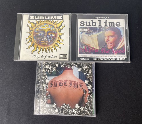 Sublime Original 3 CDs 40oz To Freedom 1992 Robbin The Hood 1994 Self Title 1996 - Picture 1 of 11