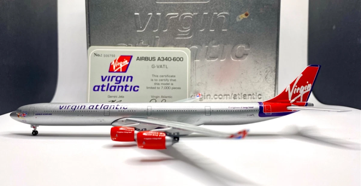 Avion De Collection 1:200 Airbus A340-600 Virgin Atlantic G-VOILE