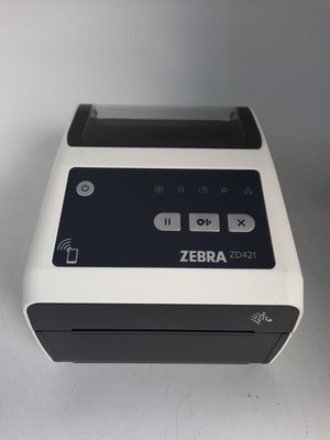 Zebra ZD421 ZD4AH42-D01E00EZ Printer-(No Power Supply)-TESTED