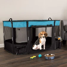 Dog Playpen 43x34x23-Inch Puppy Kennel Dog Play Pen for Small Animals