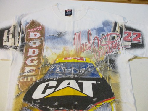 WARD BURTON COUNTRY 22 CAT RACING DODGE CITY VINTAGE 2001 T-SHIRT LG RARE NASCAR - Bild 3 von 12