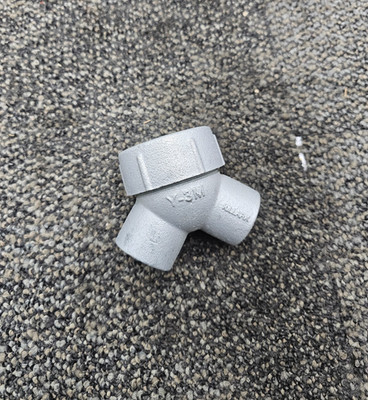(QTY 2) KILLARK Y-3M: 1'' Iron Capped Elbow, Threaded - Zinc Plated