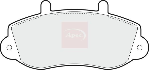 APEC PAD1042 Brake Pad Set For Disc Brake Front Fits Opel Renault Vauxhall