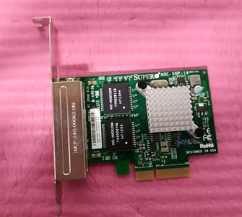 Supermicro AOC-SGP-I4 Quad Port Gigabit Ethernet Network Card