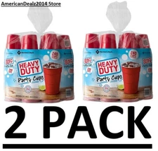 2 PACK - Member's Mark Heavy-Duty Disposable Party Red Cups (18 oz., 240 ct.)