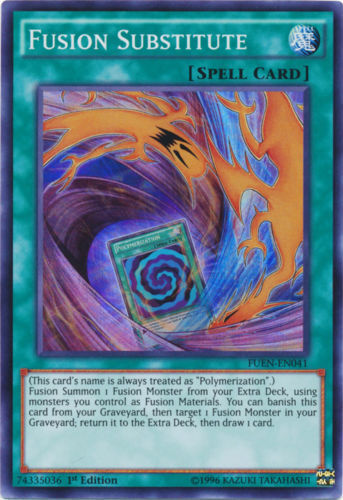 Fusion Substitute 1st X 3 YUGIOH LDK2-ENK31 Normal Spell Card