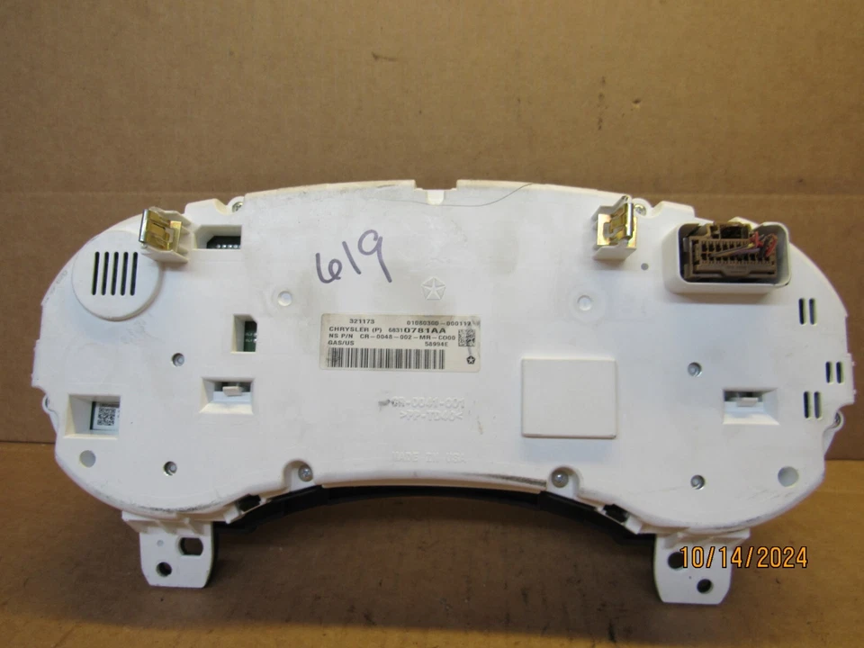 Dodge Journey 2018 cabezal de instrumento velocímetro calibre panel fabricante de equipos originales 16.785 millas Foto 2 de 4