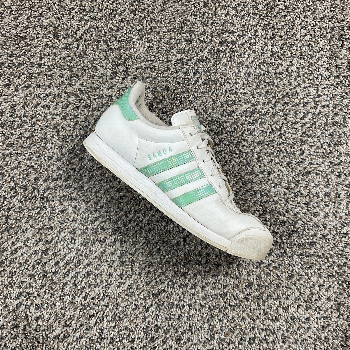 Adidas Womens Samoa Sneakers White Aqua Green 8.5 US 7 UK eBay