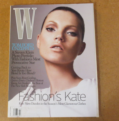 W MAGAZINE Supermodel Kate Moss Tom Ford - Shirtless Male Models