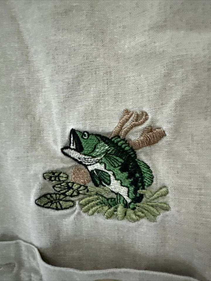 RedHead Shirt Mens XL Khaki Button Up Short Sleeve Cotton Hunting Fishing Shirt - Image 2 of 4