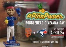 Lourdes Gurriel Jr. PINA POWER Toronto Blue Jays BOBBLEHEAD (SGA 2019) - NIB!