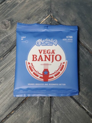 Martin V720 Vega Steel/Nickel 4-String Tenor Banjo Strings .009-.030 - 第 1/2 張圖片