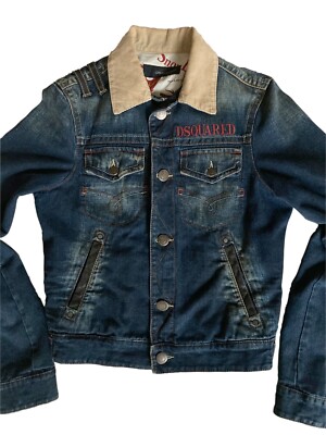 Unique_Nice_Cool Find!_Dsquared2_Denim Trucker_Leather Elbow Patch_Fall 2005_48