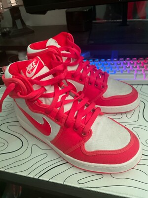 nike dunks high size 7 men s orange