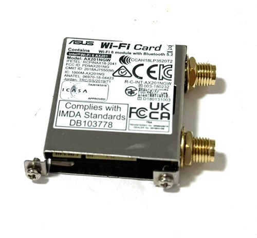 Wi-Fi 6 Module Card with Bluetooth AX201NGW for Asus Prime Z690-P WIFI D4