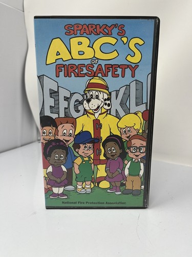 Sparky's ABC'S of Fire Safety VHS Children Tested 1996 includes booklet