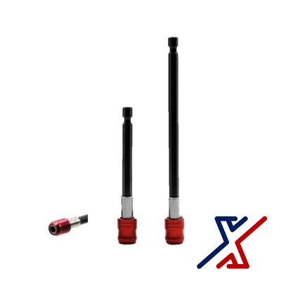 Set of 2 Quick Release Magnetic Bit Holder (4'' & 6'' Black) (1 Set) by X1 Tools