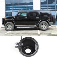 Locking Fuel Door Gas Tank Cap Cover Alumminum Black For Hummer H2 2003-2009 US