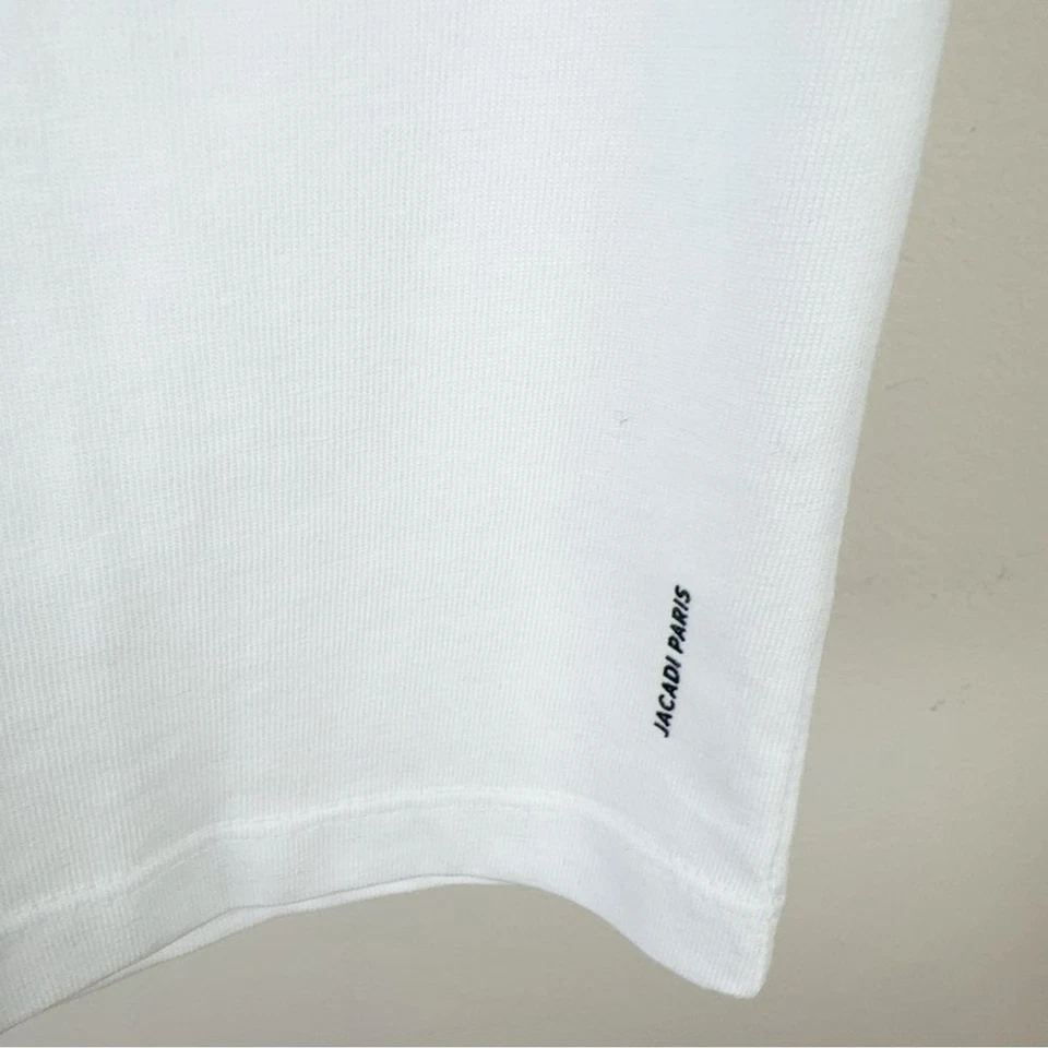 Jacadi новый с Ярлыками белый графический печать хлопок футболка верхний размер 8A - Изображение 3 из 4
