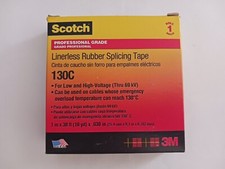 Electrical Splicing Tape. 3M Scotch 130C, 1" x 30' NIB. Lot of 2 Ships Free
