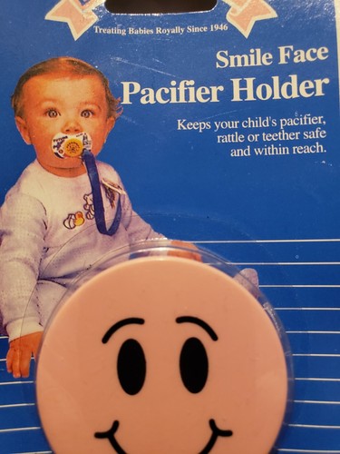 Pacifer Holder Smiley Face by Baby King since 1946 New In Package - Picture 2 of 8