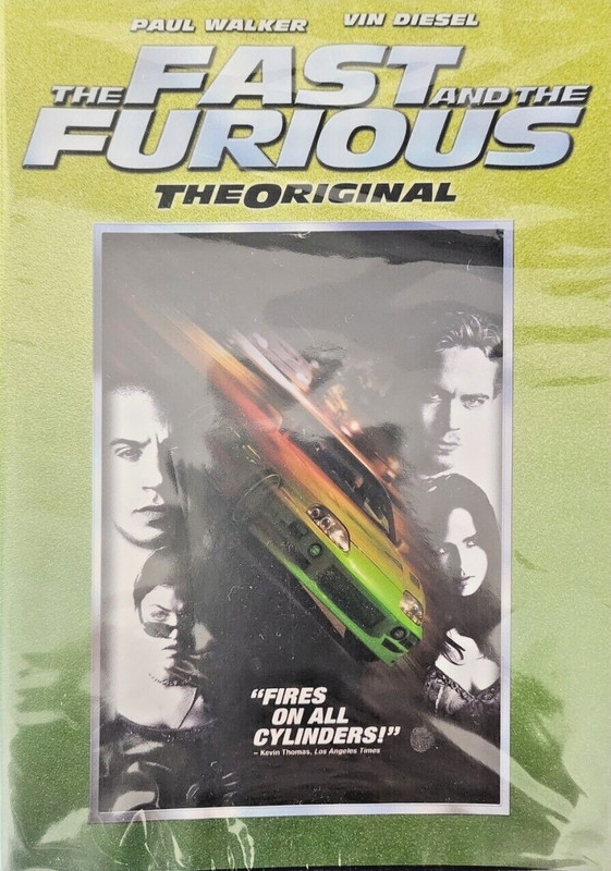 THE FAST AND FURIOUS - First Original - Paul Walker Vin Diesel DVD NEW/SEALED