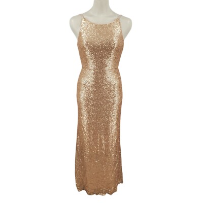 copper sequin bridesmaid dresses Gorgeous Mermaid Elastic Satin Miamathced Floor-Length Unique Bridesma –  Dairy Bridal main image 0