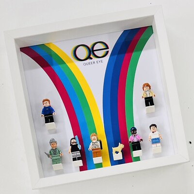 Vitrinenrahmen für LEGO  Ideas Queer Eye 10291 Minifiguren Figuren 27cm