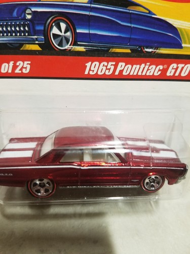 HOT WHEELS CLASSICS SERIES 1 2005 1965 PONTIAC GTO RED #02 OF 25 - Picture 2 of 3