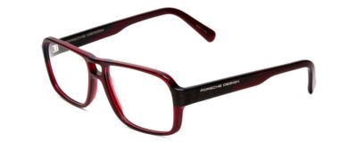 Porsche Design P8217-D Unisex Reading Glasses Crystal Dark Red Carbon Fiber 56mm