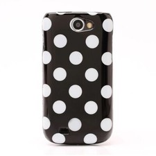 Custodia cellulare custodia protettiva antigraffio a pois design astuccio Samsung Galaxy W I8150