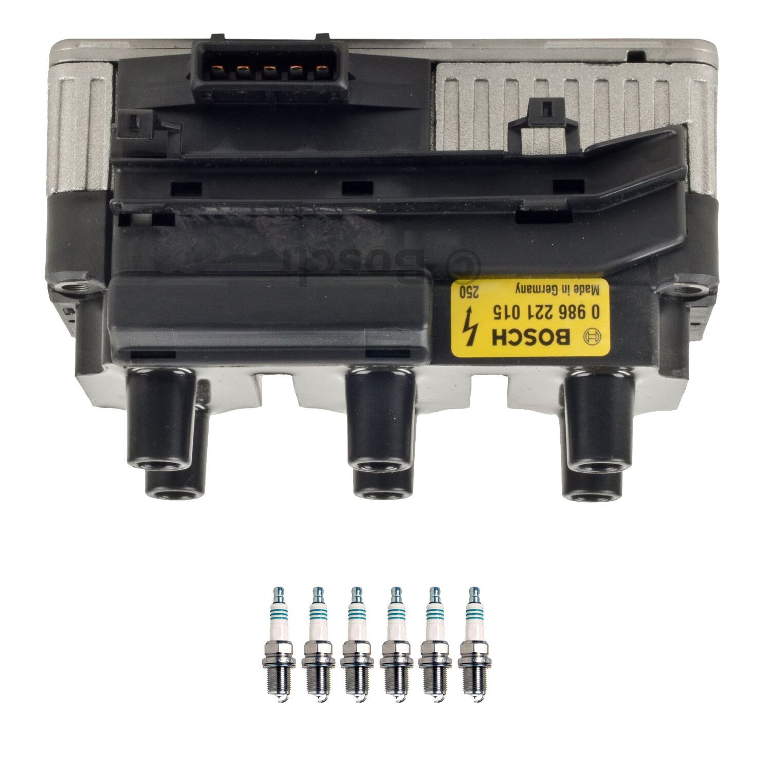 Bosch 1 Ignition Coil Denso 6 Iridium Power Spark Plug Kit For NSX Golf Jetta V6