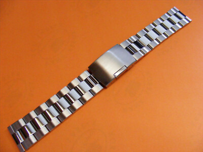Oyster Uhrenarmband Stahl Edelstahl Massiv mit 18mm Bandanstoß