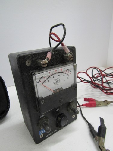 METRO-TEL MT-8455 Medidor-Voltímetro Ohm-Ohmímetro con cables/estuche sin probar B6 - Imagen 7 de 11