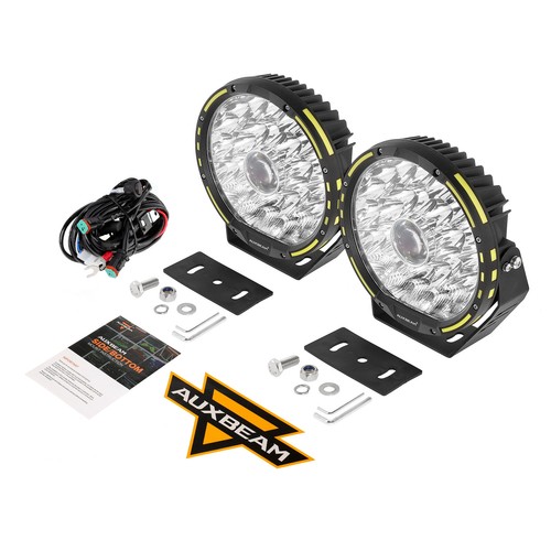 4pcs AUXBEAM 9" in LED Work Light Driving Fog Lamp Spot Pods Offroad for Polaris - Foto 12 di 12