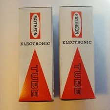 Two new Vacuum Tube 38HK7 Raytheon Vintage Japan Radio Electron Tube Untested