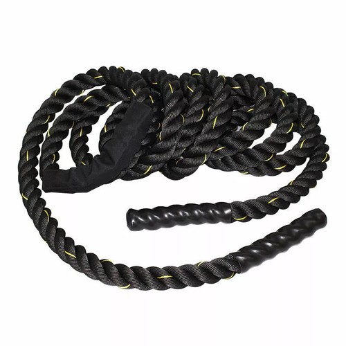 Battle Ropes Exercise Rope Workout Ropes w/Durable Protective Sleeve 30,40,50 FT - Picture 7 of 8
