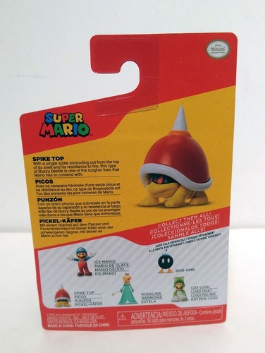 Nintendo SUPER MARIO SPIKE TOP 2.5" Articulate Figure Collectible Action Figure - Picture 10 of 11