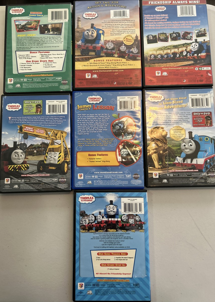 Thomas Tank Engine & Friends Hit Entertainment Children's DVD Lot