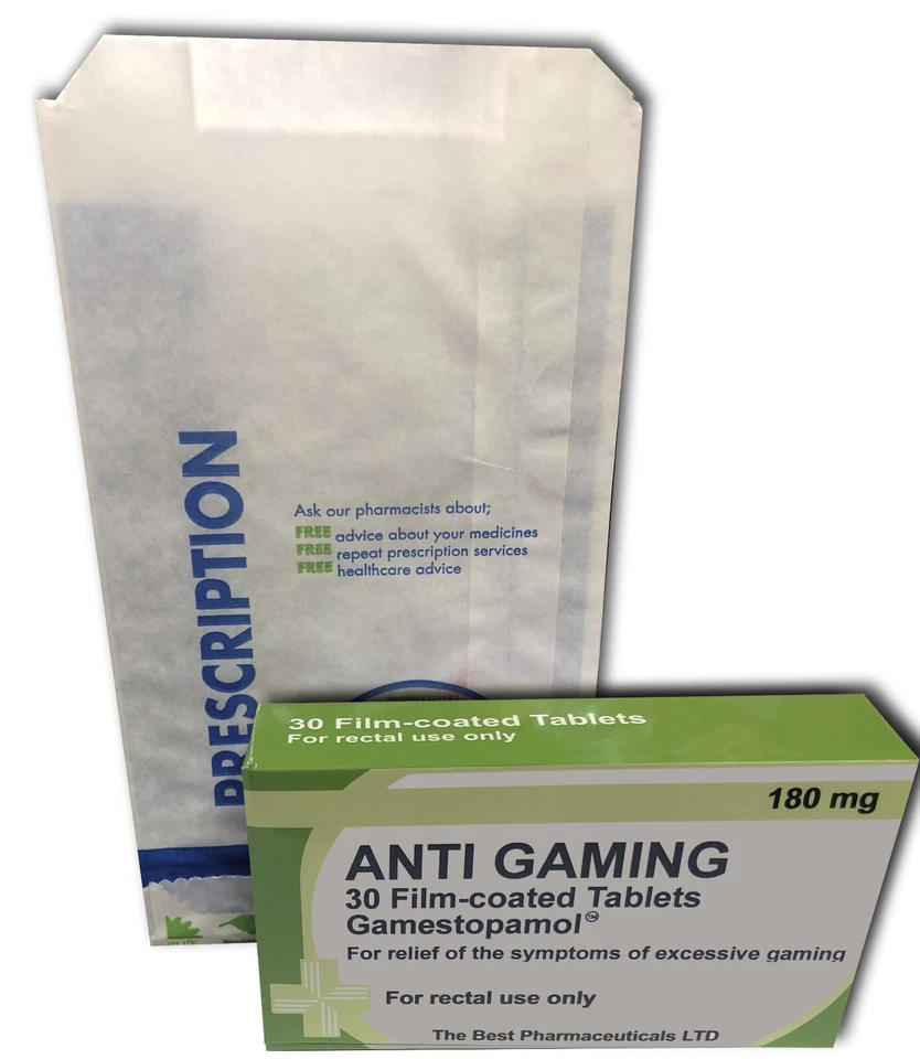 THE BEST PHARMACEUTICALS LTD Anti Gaming Novelty Joke Pill Tablet Box - Fun Rude Xmas/Birthday Gift